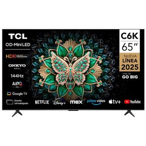 TCL 65" Qled Google Smart Tv - Black + 1 Year Warran...
