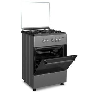 Maxi GAS COOKER 50X50 4 BURNER BASIC BLACK GREY