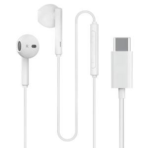 Wired Type C Stereo Earphone- White