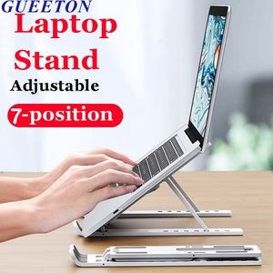 GUEETON Plastic Foldable Adjustable Stand Holder For Laptop White