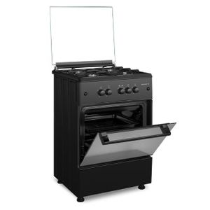 Maxi Gas Cooker 60X60 (4 Burner) Basic Black Grey