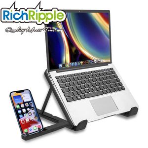 RichRipple Foldable Laptop Stand with 13-Level Height Adjustment - Portable Multi-Device Holder