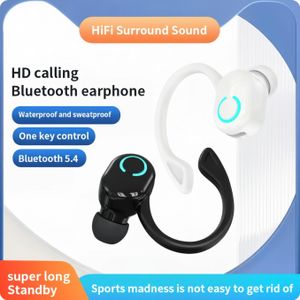 S10 Bluetooth 5.4 Single Ear Earphone Sports Business Noise Cancelling