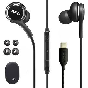 Samsung Type C Earpiece - Earbuds for S24/S23/S22/S21, iPhone 15, IPhone 16 & All Type C Enable Device, Capacitive Microphone, Volume Control Headphone.