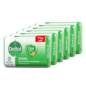 Dettol Antibacterial Bathing Soap - Original 70g - Pack of 6