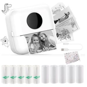Mini Pocket Photo Printer Portable Thermal Printing Machine Wireless BT Connection