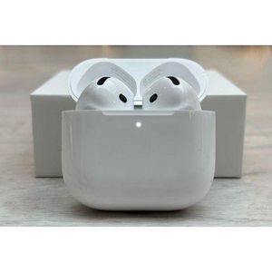New AirPods 4 With Magsafe Charging Case max Pro Sound Active Noise Cancellation (ANC) True Wireless Stereo QuietComfort GAMING SPORT Ultra Affordable Bluetooth EàrBuds Wireless Headphone Headset Earphone Airpods - WHITE