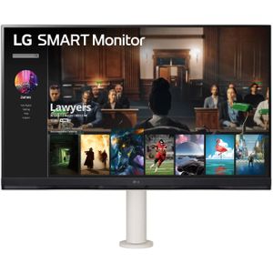 LG 32SQ780S-W 32-inch 4K UHD MyView Smart Monitor with webOS and Ergo Stand | USB Type-C, Stereo Speakers |