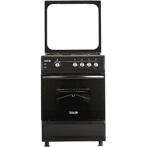 60x60cm 3 Gas Burner 1 Hot Plate Cooker With Oven & Grill- Black