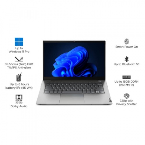 ThinkBook Nbln G2- 14" intel® Core™ i5-1135G7 - SSD - 8GB RAM - 256GB ROM - Windows 11p 20vd00teue