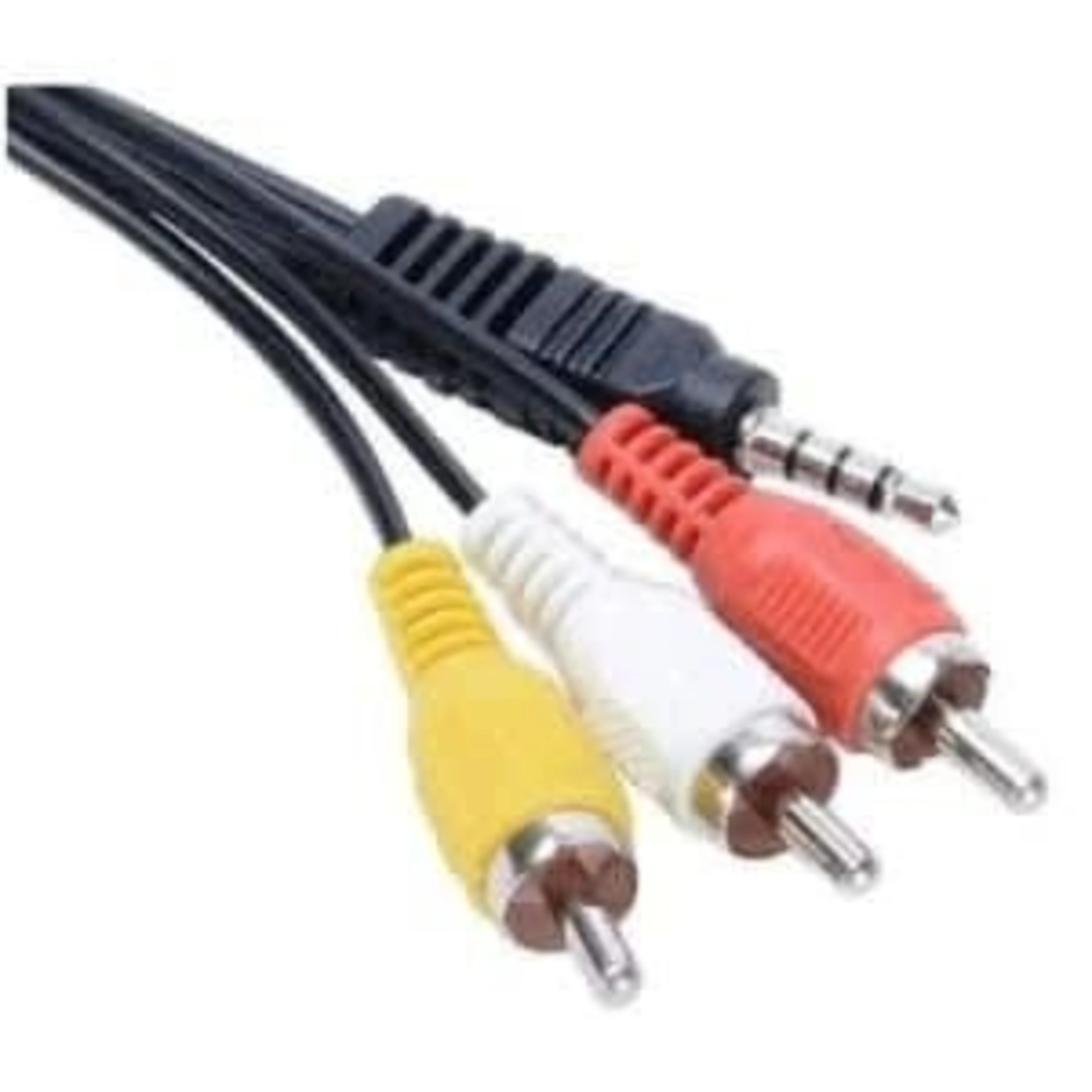 3.5mm Jack Plug Male To 3 Rca Adapter Audio Aux Cabl...