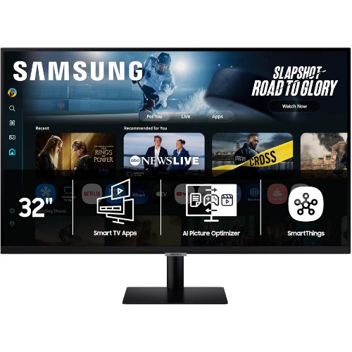 Samsung 32” Smart Monitor M7 (M70F) 4K UHD Display, Vision AI, Smart TV Apps, Gaming Hub, USB-C, HDMI and USB-A, Black, LS32FM702EMXUE, 2025