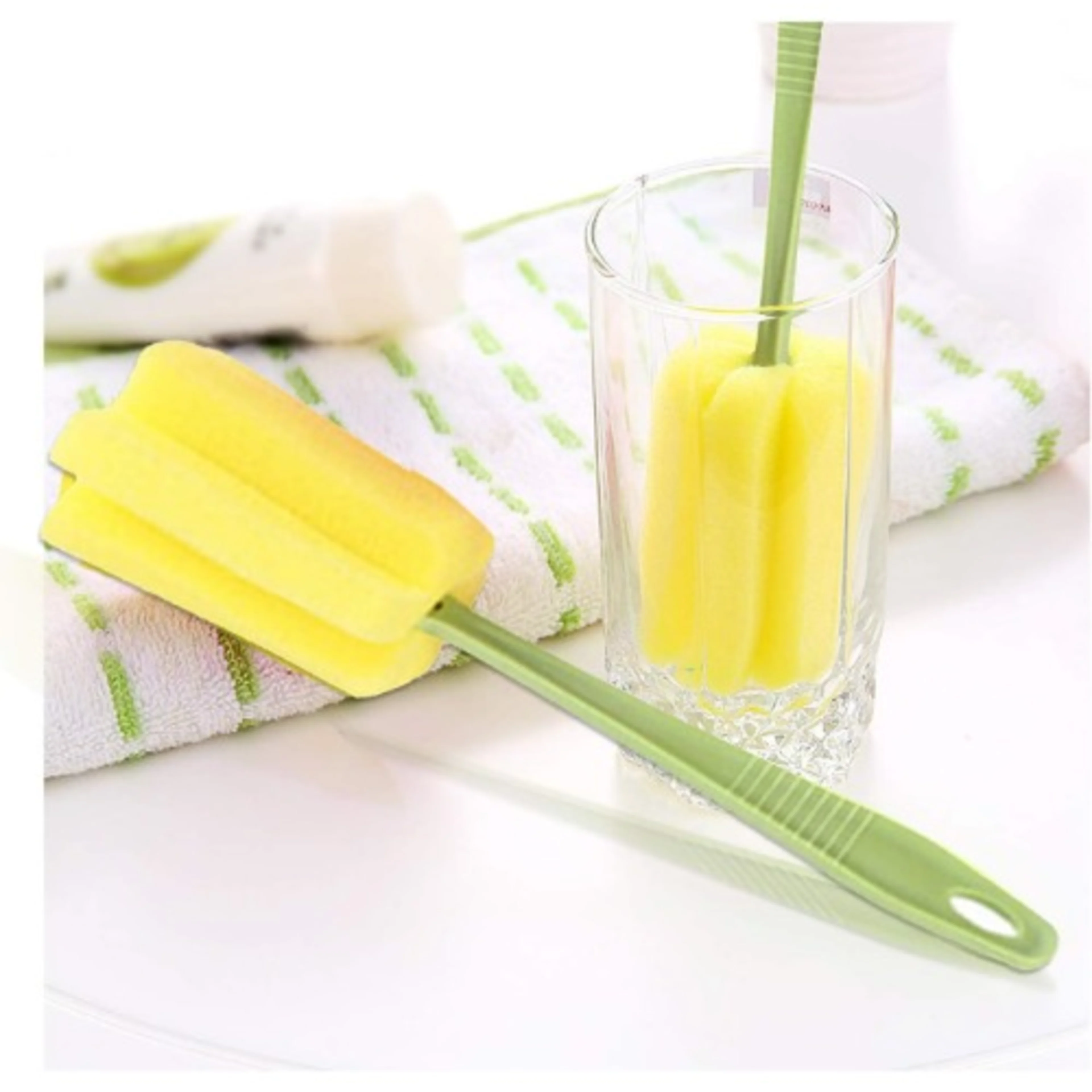 Sponge Brush For Bottles - Red - Wine Glass - Glass ...