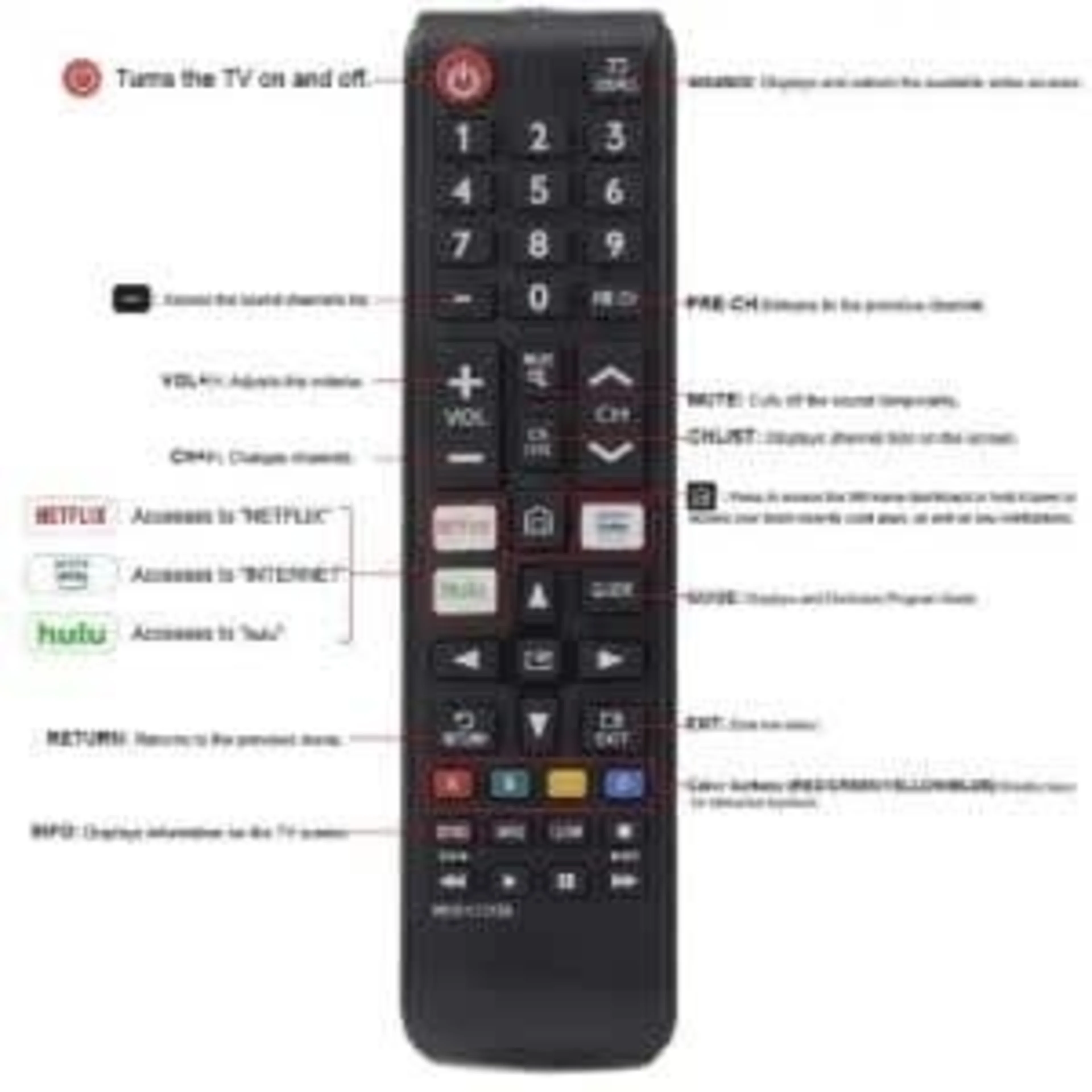 Samsung Smart Tv Remote Control For Bn59-01315a