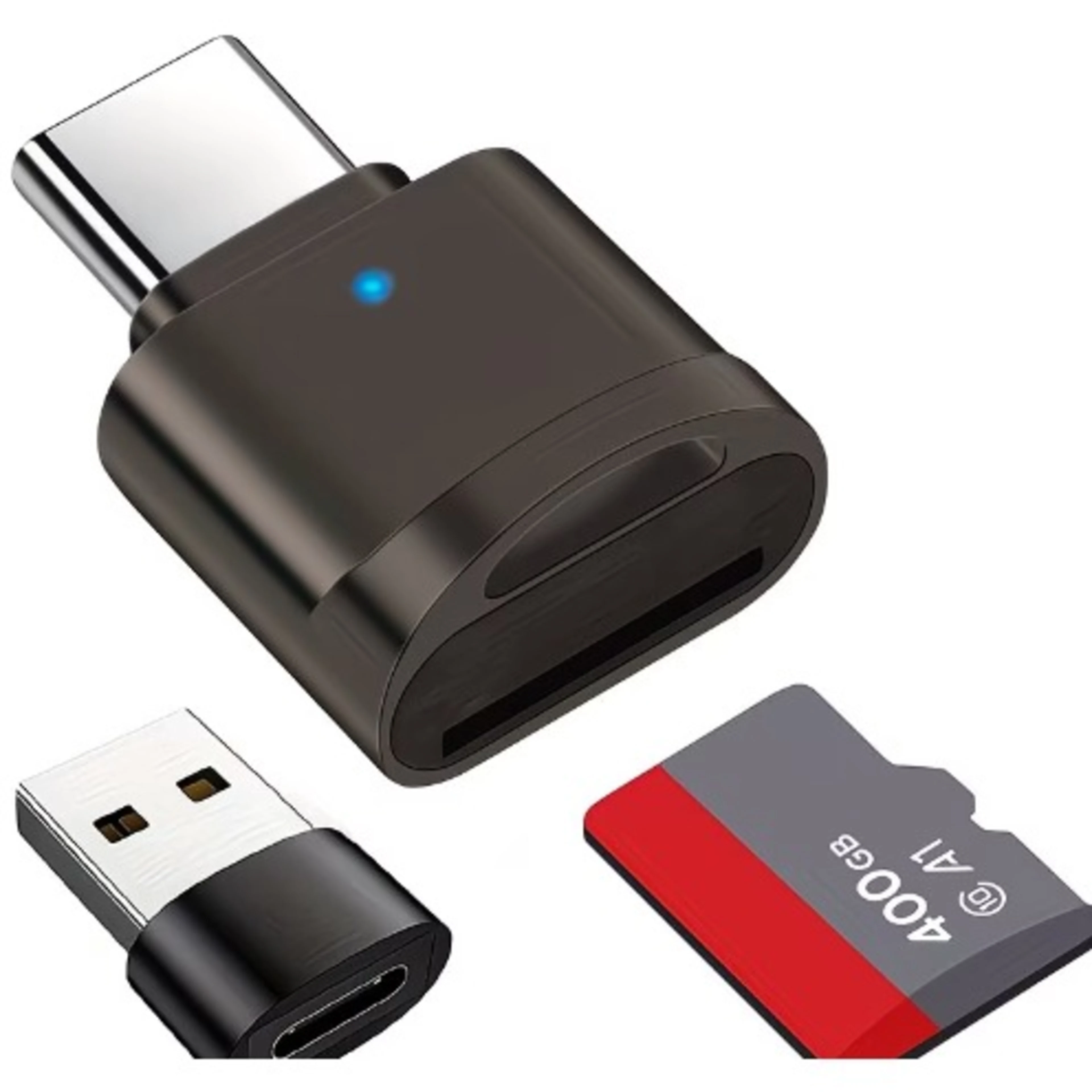 Usb C Metal Micro/sd Card Reader - 1pc