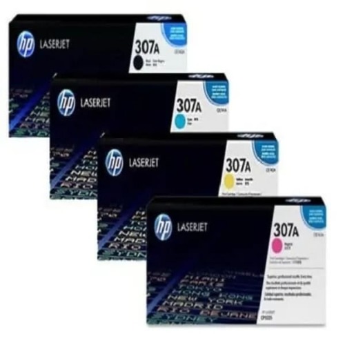 hp 307a Laser Toner Cartridge Set Black Cyan Yellow ...