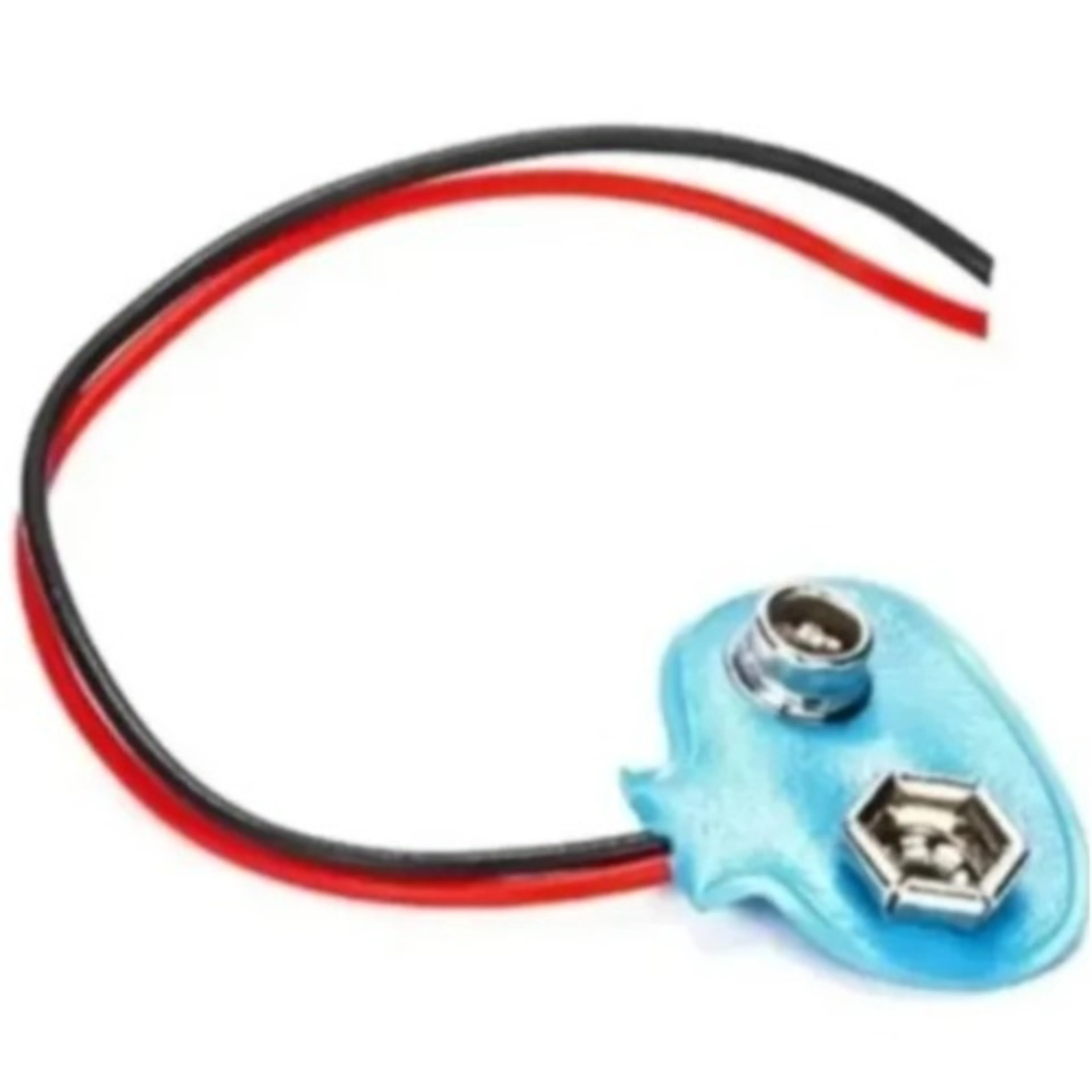 Battery Clip Connector Positive Negative Snap Lead W...