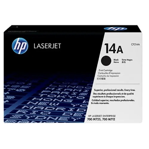 Hp 14a Laserjet Cartridge - Cf214a- Black