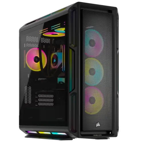 Corsair Vengeance i8200 Gaming PC – Liquid Cooled Intel Core i9-14900KF, NVIDIA GeForce RTX 5080, 64GB Dominator Titanium RGB DDR5 RAM, 2TB + 2TB M.2 SSD, Black