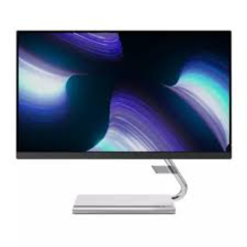LENOVO Q24i-20 FHD IPS 24” DISPLAY HEIGHT AND TILT ADJUSTABLE WITH SPEAKERS, VESA MOUNT AND EYE EASE TECHNOLOGY. GRAY COLOR ULTRA SLIM