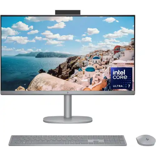 HP OmniStudio X 27 Desktop All-in-On cs0000nh – Intel Ultra 7-155H, 32GB DDR5, 1TB PCIe NVMe SSD, Intel Arc Graphics, 27″ FHD Touch, Windows 11, Meteor Silver