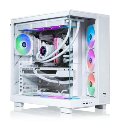 Thermaltake Gaming Desktop LCGS View 9590S-380XL – AMD Ryzen 9 9950X3D / RTX 5090 / 32GB DDR5 / 2TB NVMe SSD / WiFi / Windows 11
