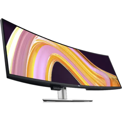 Dell UltraSharp 49 Curved Monitor – 49″ Dual QHD (5120×1440), IPS, Height Adjustable, 2x HDMI, DisplayPort, USB-C, RJ45 2.5GbE