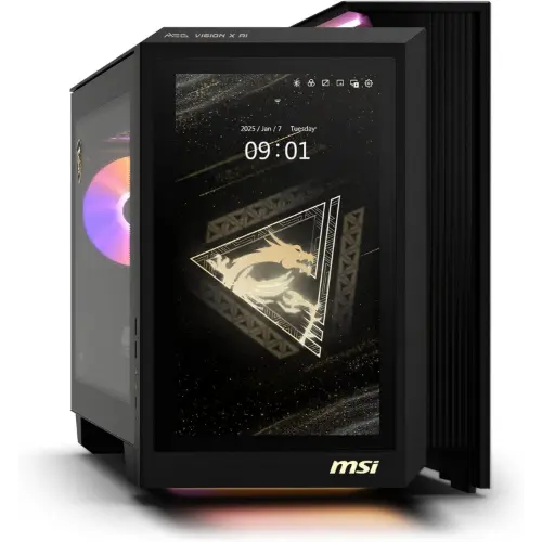 MSI MEG Vision X AI Gaming Desktop (2NVZ9-045US) – Intel Core Ultra 9 285K, RTX 5090, 64GB DDR5, 2TB NVMe SSD, Windows 11 Pro [2025]